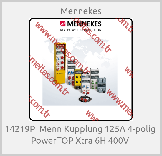 Mennekes - 14219P  Menn Kupplung 125A 4-polig  PowerTOP Xtra 6H 400V 