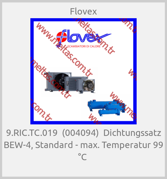 Flovex - 9.RIC.TC.019  (004094)  Dichtungssatz BEW-4, Standard - max. Temperatur 99 °C 
