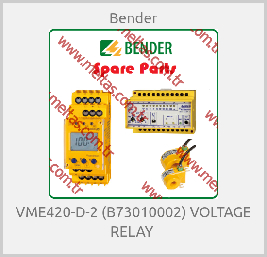 Bender - VME420-D-2 (B73010002) VOLTAGE RELAY 