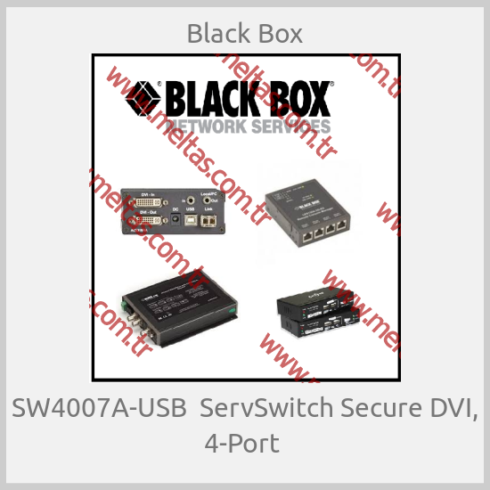 Black Box - SW4007A-USB  ServSwitch Secure DVI, 4-Port 