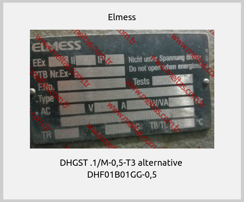 Elmess - DHGST .1/M-0,5-T3 alternative  DHF01B01GG-0,5