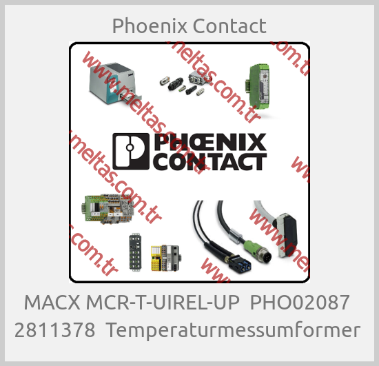 Phoenix Contact - MACX MCR-T-UIREL-UP  PHO02087  2811378  Temperaturmessumformer 