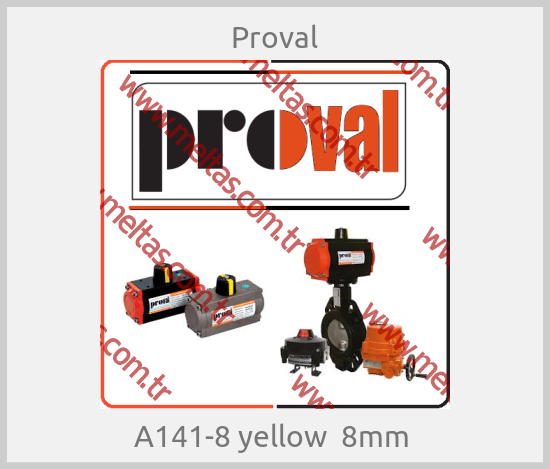 Proval - A141-8 yellow  8mm 