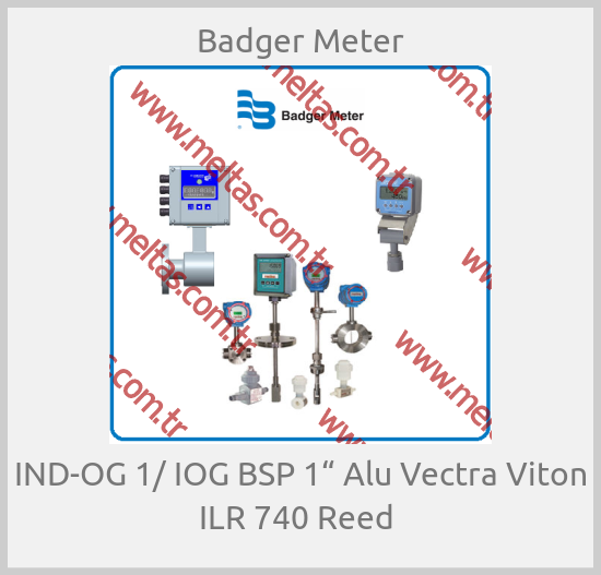 Badger Meter-IND-OG 1/ IOG BSP 1“ Alu Vectra Viton ILR 740 Reed 