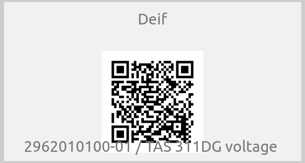 Deif - 2962010100-01 / TAS 311DG voltage 