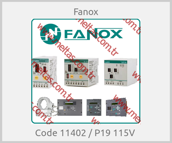 Fanox - Code 11402 / P19 115V 