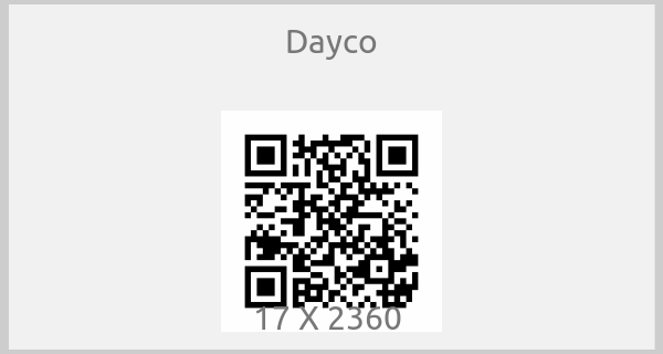 Dayco-17 X 2360 