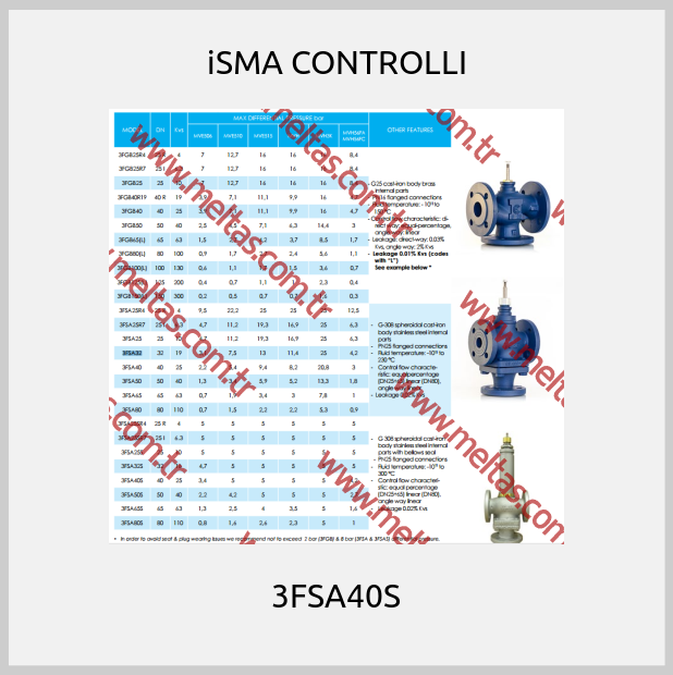 iSMA CONTROLLI-3FSA40S