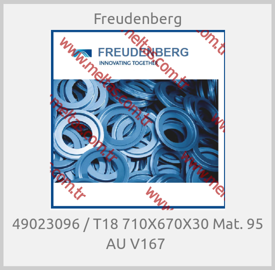 Freudenberg-49023096 / T18 710X670X30 Mat. 95 AU V167 