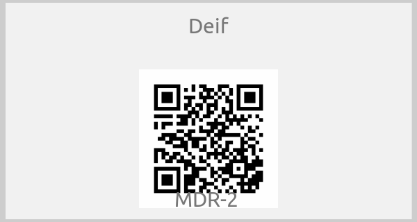 Deif - MDR-2 