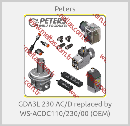 Peters - GDA3L 230 AC/D replaced by WS-ACDC110/230/00 (OEM)