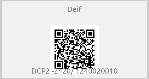 Deif - DCP2 -2420/ 1240020010