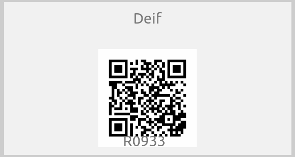 Deif - R0933  