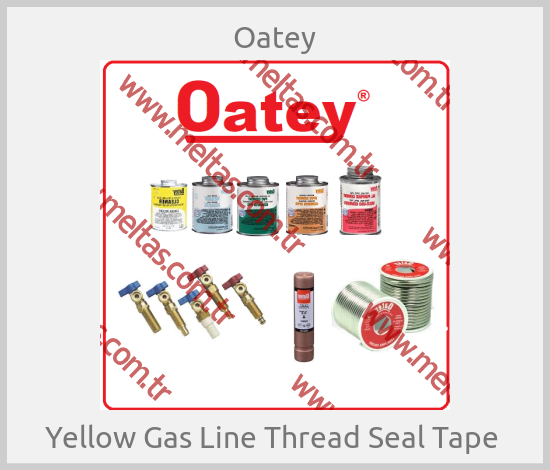 Oatey-Yellow Gas Line Thread Seal Tape 
