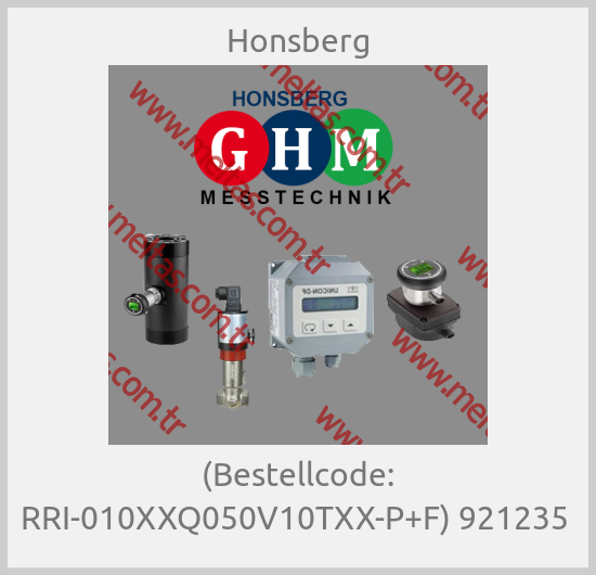 Honsberg - (Bestellcode: RRI-010XXQ050V10TXX-P+F) 921235 