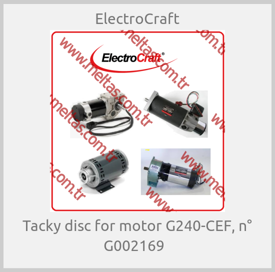 ElectroCraft - Tacky disc for motor G240-CEF, n° G002169  