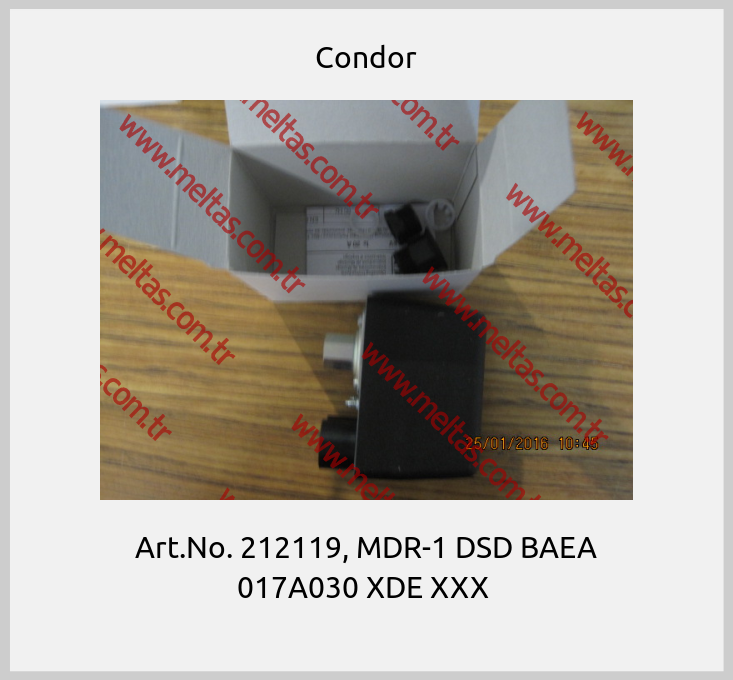 Condor - Art.No. 212119, MDR-1 DSD BAEA 017A030 XDE XXX 