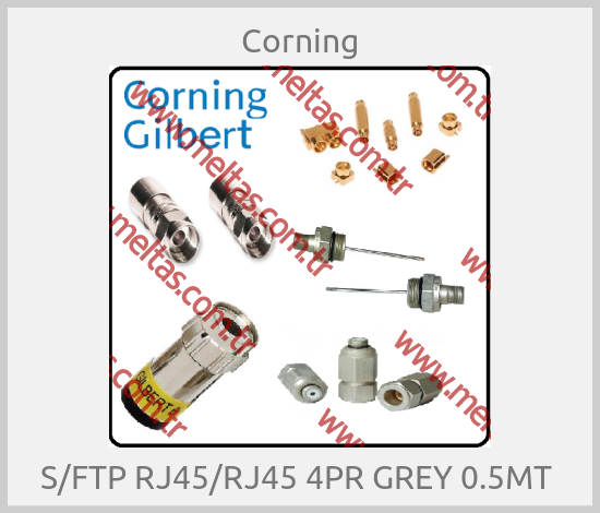 Corning - S/FTP RJ45/RJ45 4PR GREY 0.5MT 