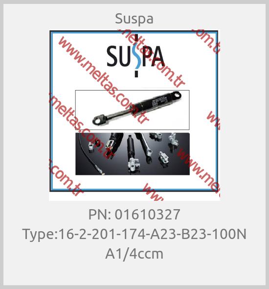 Suspa - PN: 01610327 Type:16-2-201-174-A23-B23-100N A1/4ccm
