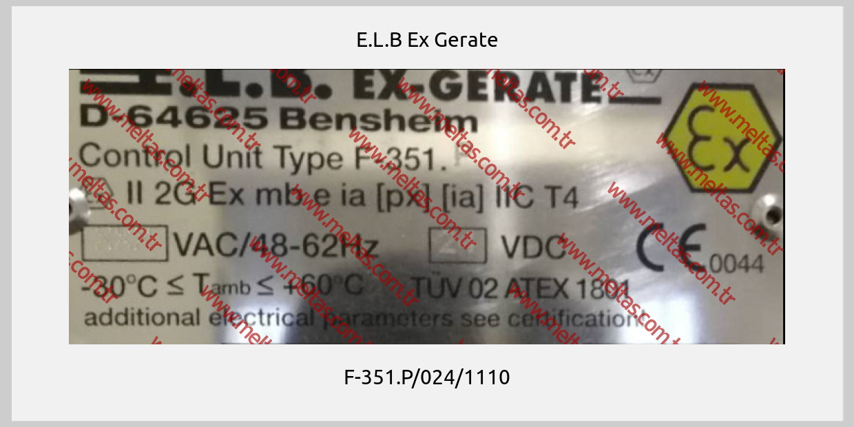 E.L.B Ex Gerate - F-351.P/024/1110