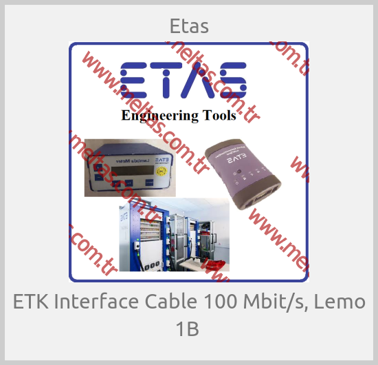 Etas - ETK Interface Cable 100 Mbit/s, Lemo 1B 