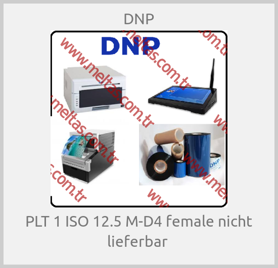 DNP - PLT 1 ISO 12.5 M-D4 female nicht lieferbar 