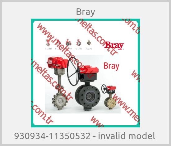 Bray-930934-11350532 - invalid model 