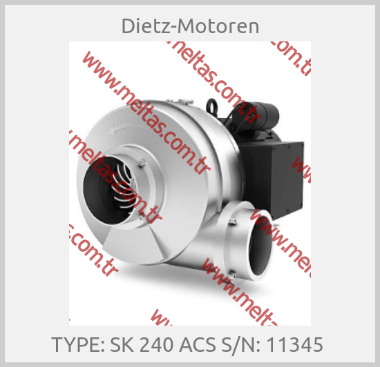 Dietz-Motoren-TYPE: SK 240 ACS S/N: 11345 