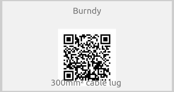Burndy-300mm² cable lug 