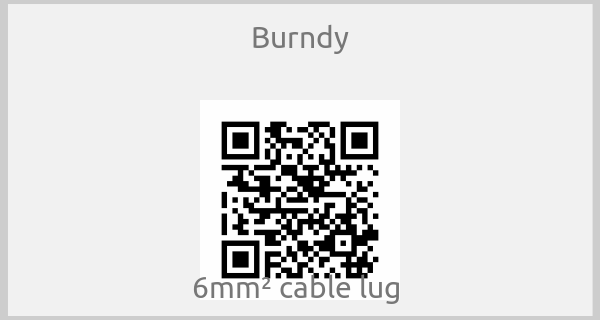 Burndy - 6mm² cable lug 