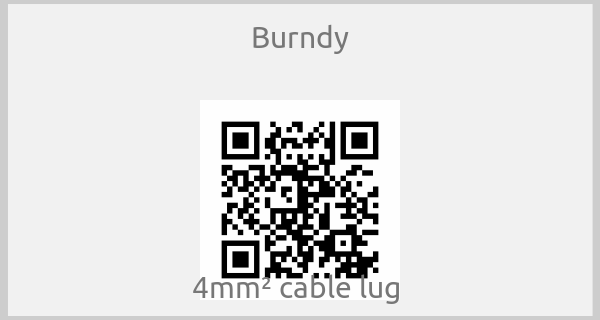 Burndy - 4mm² cable lug 