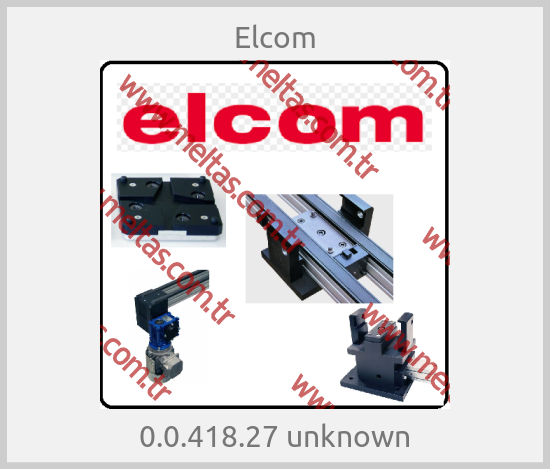 Elcom - 0.0.418.27 unknown