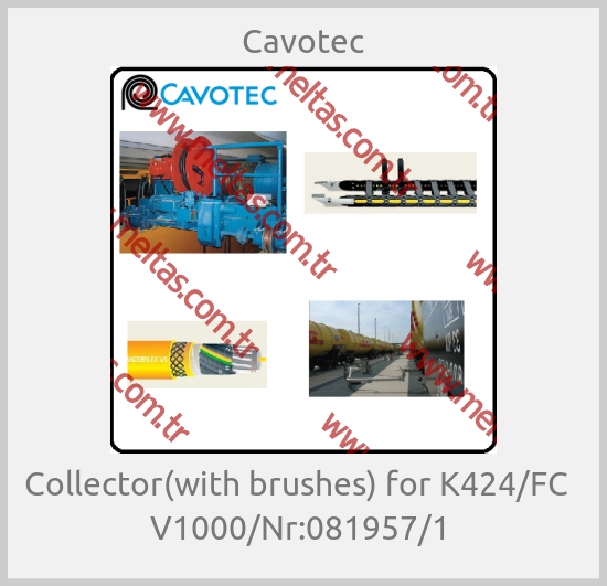 Cavotec-Collector(with brushes) for K424/FC   V1000/Nr:081957/1 