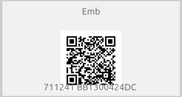 Emb - 711241 BBT300424DC 