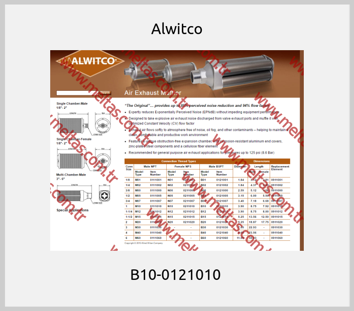 Alwitco - B10-0121010 