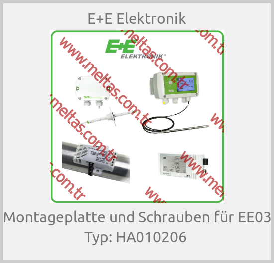 E+E Elektronik - Montageplatte und Schrauben für EE03 Typ: HA010206 