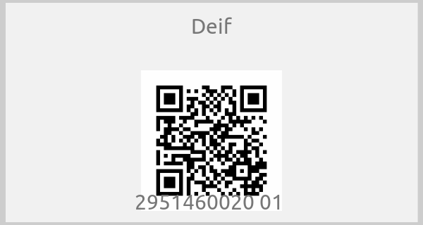 Deif - 2951460020 01 
