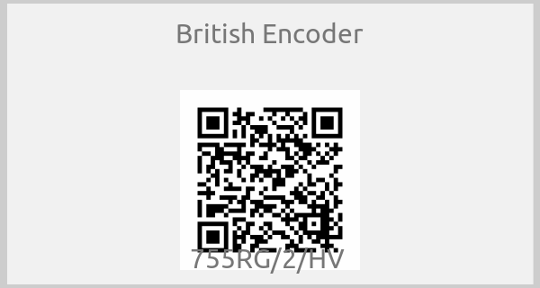 British Encoder - 755RG/2/HV 