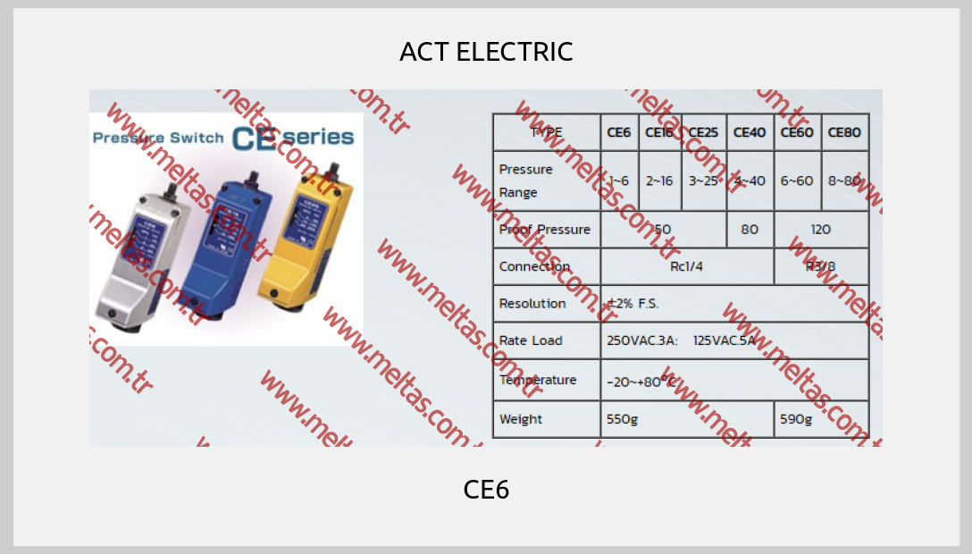 ACT ELECTRIC - CE6