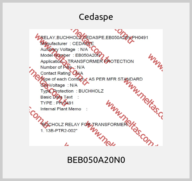 Cedaspe - BEB050A20N0