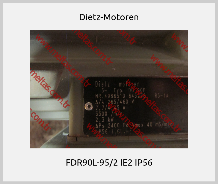 Dietz-Motoren - FDR90L-95/2 IE2 IP56