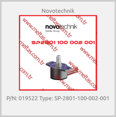 Novotechnik - P/N: 019522 Type: SP-2801-100-002-001