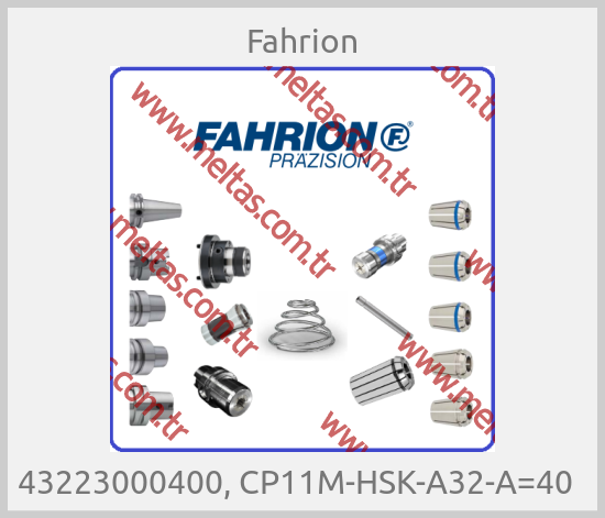 Fahrion-43223000400, CP11M-HSK-A32-A=40  