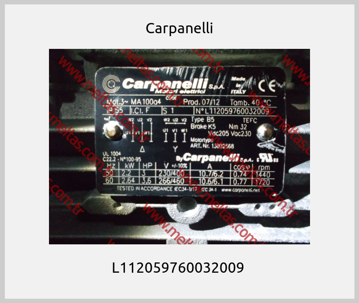 Carpanelli-L112059760032009 