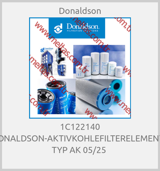 Donaldson-1C122140 DONALDSON-AKTIVKOHLEFILTERELEMENTE TYP AK 05/25 