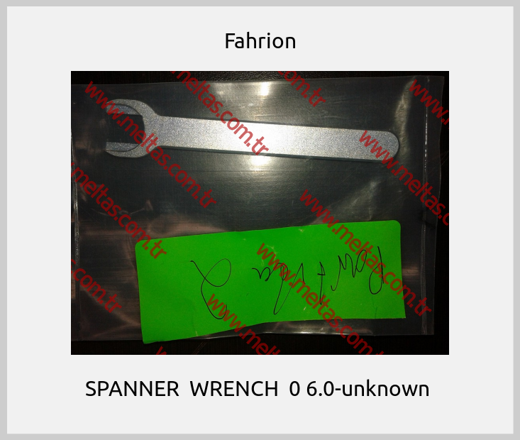 Fahrion - SPANNER  WRENCH  0 6.0-unknown 