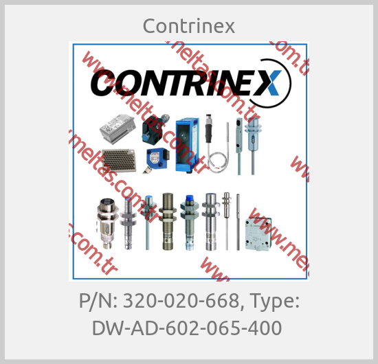 Contrinex - P/N: 320-020-668, Type: DW-AD-602-065-400 