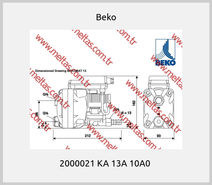 Beko-2000021 KA 13A 10A0 