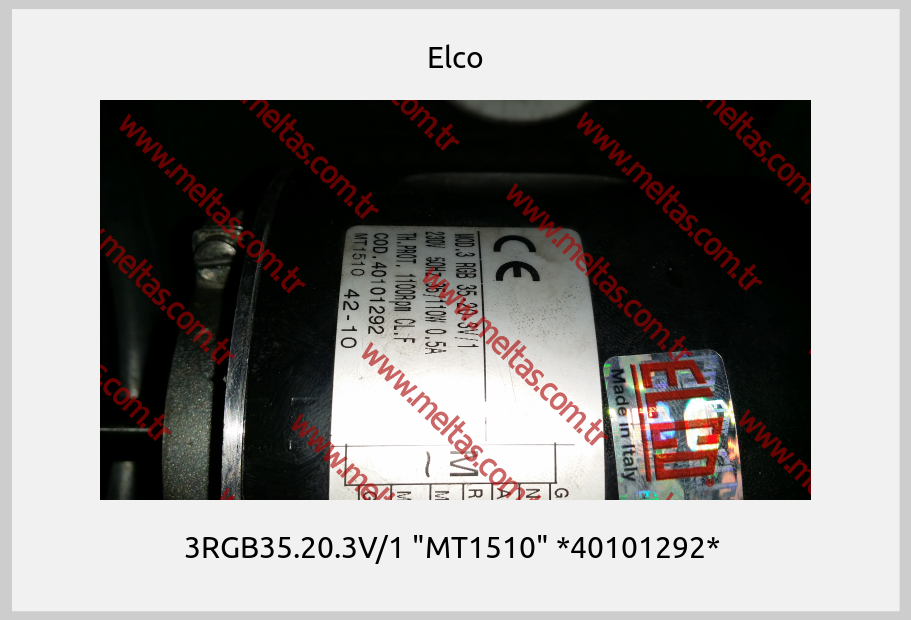 Elco - 3RGB35.20.3V/1 "MT1510" *40101292* 