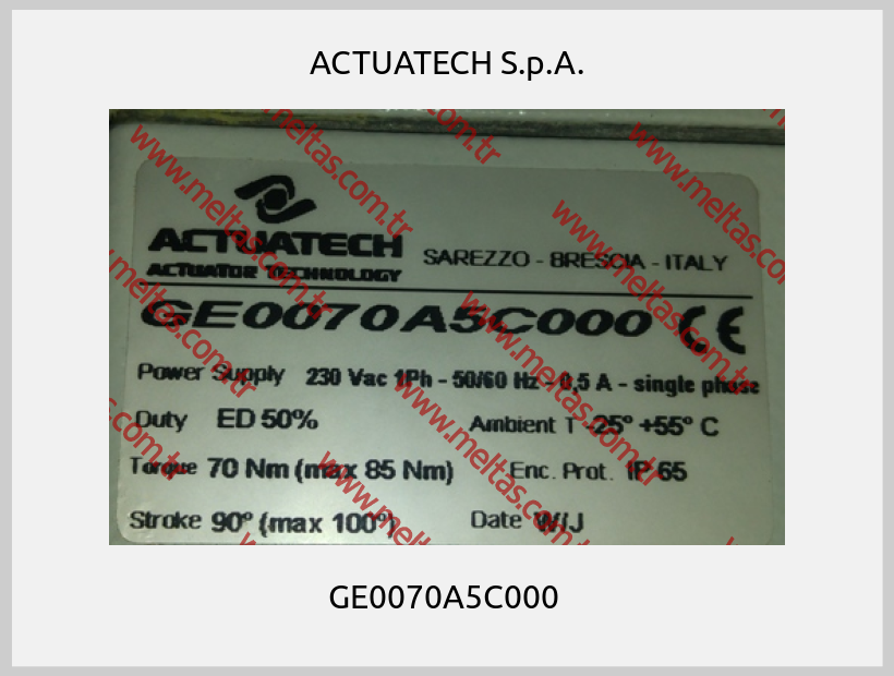 ACTUATECH S.p.A. - GE0070A5C000 